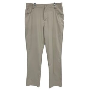 Puma Golf Pants Mens 30x28 Tan Beige Performance Textured Five Pocket Trousers